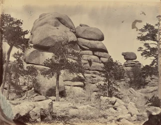 3. tányér. Gránitszikla, Beaufort Station közelében,1869 (fotó)