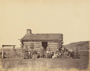 48. tábla. Mormon család, Great Salt Lake Valley,1869 (fénykép)