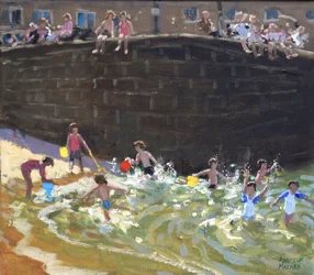 Csobbanás Tenby Harborban, 2016,