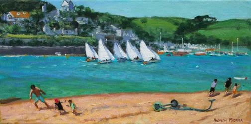 Nyári Regatta, Salcombe, 2018 (olaj, vászon)
