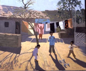 Játékautó, Gudzsarát, India (olaj, vászon)