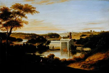 Kilátás Bridgeport közelében, Connecticutban (olaj, vászon)