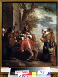 ""A foghúzó vagy fájdalom"" (Fogorvos. Fájdalom (Az öt érzék sorozatból) Andries Dirksz Both (1608-1641) festménye 17. századi Állami Művészeti Múzeum Tula Oroszország
