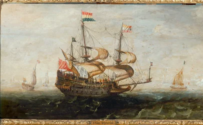 Holland hajó (olaj, vászon)