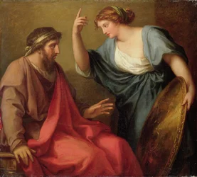 Egeria átadja Numa Pompiliusnak a pajzsát, 1794
