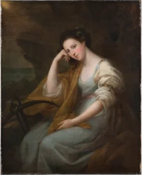 Lady Louisa Leveson-Gower (1749/50-1827), a későbbi Macdonald bárónő portréja Spesként