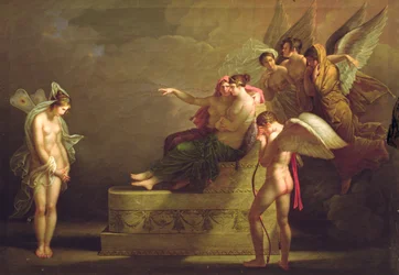 Jelenet Ámor és Psyché legendájából