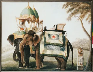 Elefántok mahoutjukkal, 1815 körül