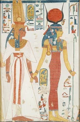 Falfestmény másolata a királynő 66. sírjából, Nefertari, Théba, XX. század
