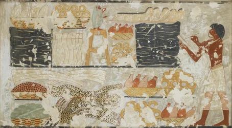 Falfestmény másolata, Rekhmire 100. magánsírja, Théba, XX.