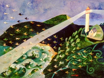 Az útkeresés, 2004 (akril)