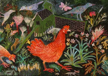 Red Hen Run, 2018 (akril)