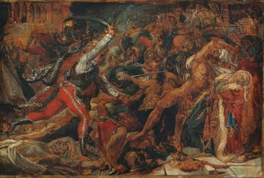 Vázlat a "Kairói lázadáshoz", 1809 körül (olaj, papír, papírra és vászonra montírozva)