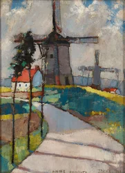 Szélmalmok a Pas De Calais-ban (olaj a fedélzeten)