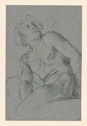 Carracci - Ülő férfiakt, I 183 (PK)