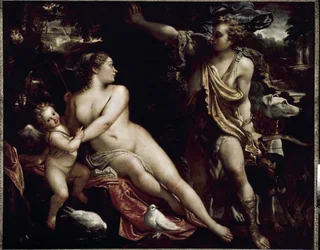 Vénusz és Adonisz (olaj, vászon, 1588-1593 körül)