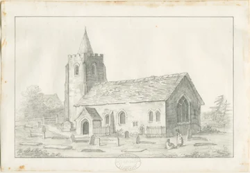 Acton Trussell Church : ceruzarajz, nd [?19. század] (rajz)