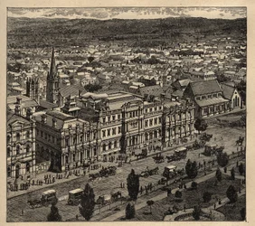 Adelaide - Ausztrália - 1890 - metszet 1890