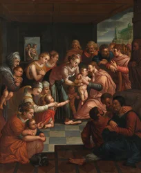 Krisztus megáldja a gyermekeket, 1570 körül (olaj, tábla)