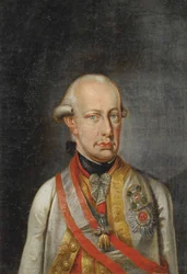 Leopold Empereur des Romains - Neoklasszicizmus : II. Lipót, római római császár (1747-1792) portréja, Névtelen, c. 1780. Olaj, vászon, 34x23,5. Magángyűjtemény