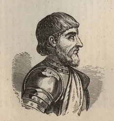 Máté Visconti szerint (Mathieu II Visconti) - Matteo II Visconti - 1319-1355 - metszet -