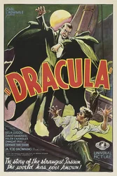 Filmplakát Drakula - Anonymous. Színes litográfia