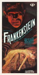 Filmplakát ""Frankenstein"" - Anonymous. Színes litográfia