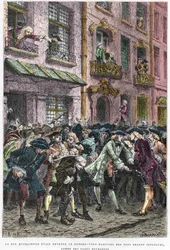 Párizs IV. kerület - La rue Quincampoix en 1720 a l