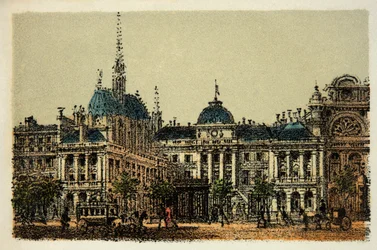 Párizs 1874-ben: Az Igazságügyi Palota és a Sainte Chapelle, Magángyűjtemény