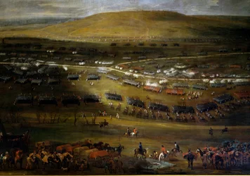A Moselle átjárója 1705-ben. Névtelen 1705-ös festmény. Chateau De Vaux Le Vicomte.