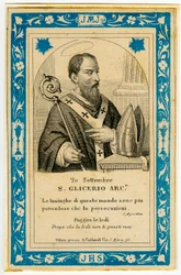 Jámbor kép: San Glicerio (metszet)