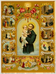 Jámbor kép: Saint Cajetan, Gaetano dei Conti di Tiene, a Theatines alapítója (kromolitográfia)