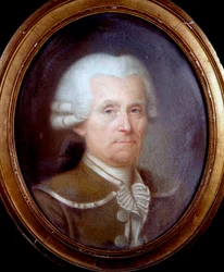 Alexis de Magny (1712- 1777) francia optikus portréja - névtelen festmény, Tudományos Akadémia