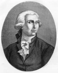 Antoine Laurent Lavoisier (1743-1794), francia kémikus portréja – Metszet 1863-ból Dupray de La Maherie „Le Livre Rouge – Histoire De L