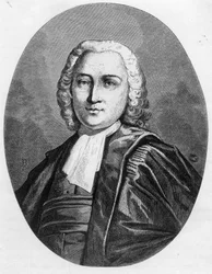 Chretien Guillaume de Malesherbes (1721-1794), a király ügyvédjének portréja az egyezmény értelmében – 1863-as metszet a „Vörös könyvben – Histoire De L