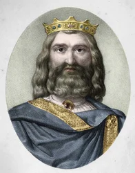 I. Clovis (466 - 511. v.) frankok királyának portréja.