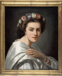 Duse Eleonora (1858-1924) olasz komikus portréja. Névtelen festmény a 19. század végéről. Magángyűjtemény.