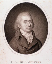 Franz Anton Hoffmeister portréja (metszet)