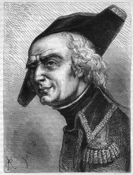 Luc Simeon Auguste Dagobert tábornok (1736-1794) portréja. Metszet 1866-ból Adolphe Thiers „Histoire de la Revolution francaise” c. Magángyűjtemény.