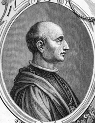 Gentile Bellini (1429-1507) olasz festő portréja. armengaud 1859-es metszete Európa - Olaszország galériáiban. Magángyűjtemény.