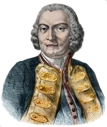 Lord George Anson (1697-1762) portréja, a brit admirális és gazdag arisztokrata, aki híres arról, hogy megkerülte a Földet
