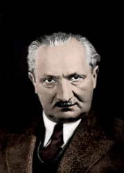 Martin Heidegger (1889-1976) német filozófus portréja.