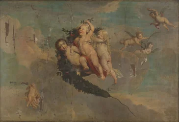 Putti fesztonnal, 1650 körül (olaj, vászon)
