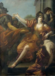 Dido királynő öngyilkossága, kb. 1800