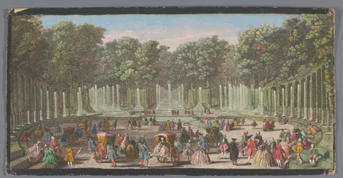 Kilátás a Versailles-i Water Theatre Grove-ra