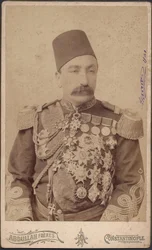 II. Abdulhamid szultán portréja (Abd ul Hamid, Abd-ul-Hamid, Abdulhemit, Abdul Hamid, Abdul-Hamid, Abd al Hamid, Abd al-Hamid) (1842-1918)-II. Abduelhamid szultán (1842-1918), császár az oszmánok, a hívek kalifája, névtelen. Fénykép