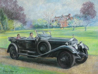 1927-ben a Rolls Royce, H. V. Durose úr tulajdona, Warwickshire