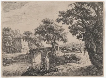 Csorda Kőhíd közelében, 17. század.