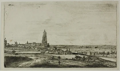 Kilátás egy holland városra (Rhenan)