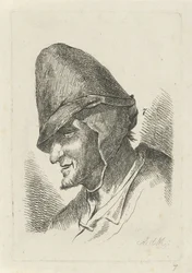 Férfi magas kalapban